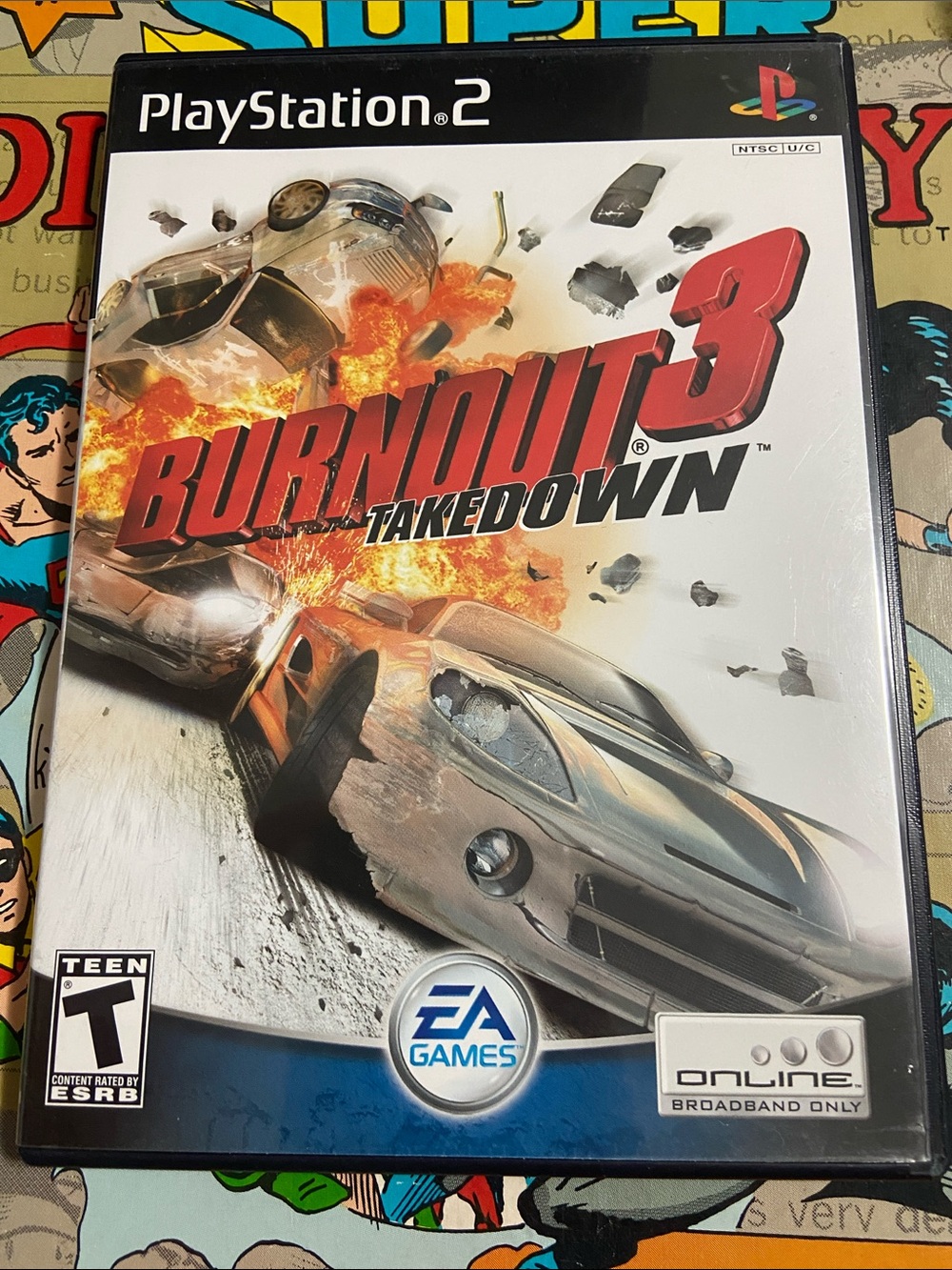 Burnout 3: Takedown (Sony PlayStation 2, 2004) No Manual!